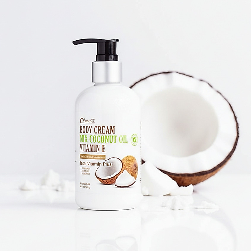 โลชั่นบำรุงผิว NIMNOUL ครีมบำรุง สูตรน้ำมันมะพร้าว MIX COCONUT OIL 230g./800g ให้ผิวนุ่ม กระจ่างขึ้น