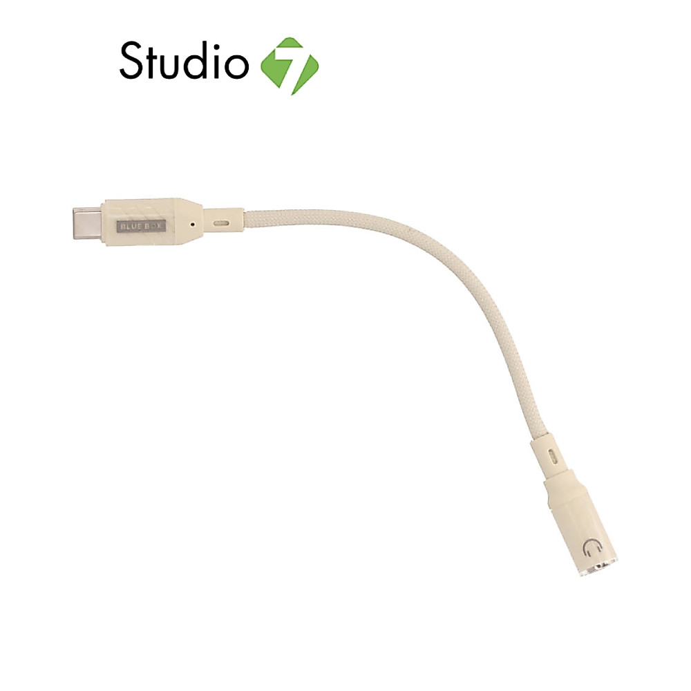 สายแปลง Blue Box CoreLine USB-C to 3.5mm Converter Apricot by Studio7