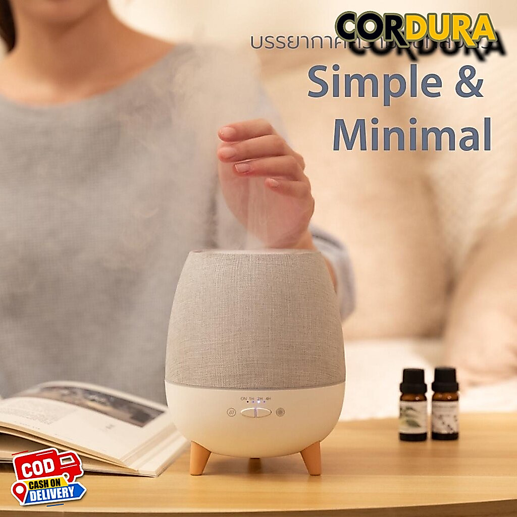 Hanky House Peace เครื่องพ่นอโรม่า 300ml FREE น้ำมันหอมระเหย Aroma Diffuser พ่นไอน้ำ น้ำมันหอมระเหย Peace