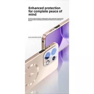 YJD สําหรับ OPPO Reno16 Pro รุ่นใหม่ Matte ด้านหลังแผงเลนส์แม่เหล็กป้องกัน Attraction Anti-Drop เคสโทรศัพท์