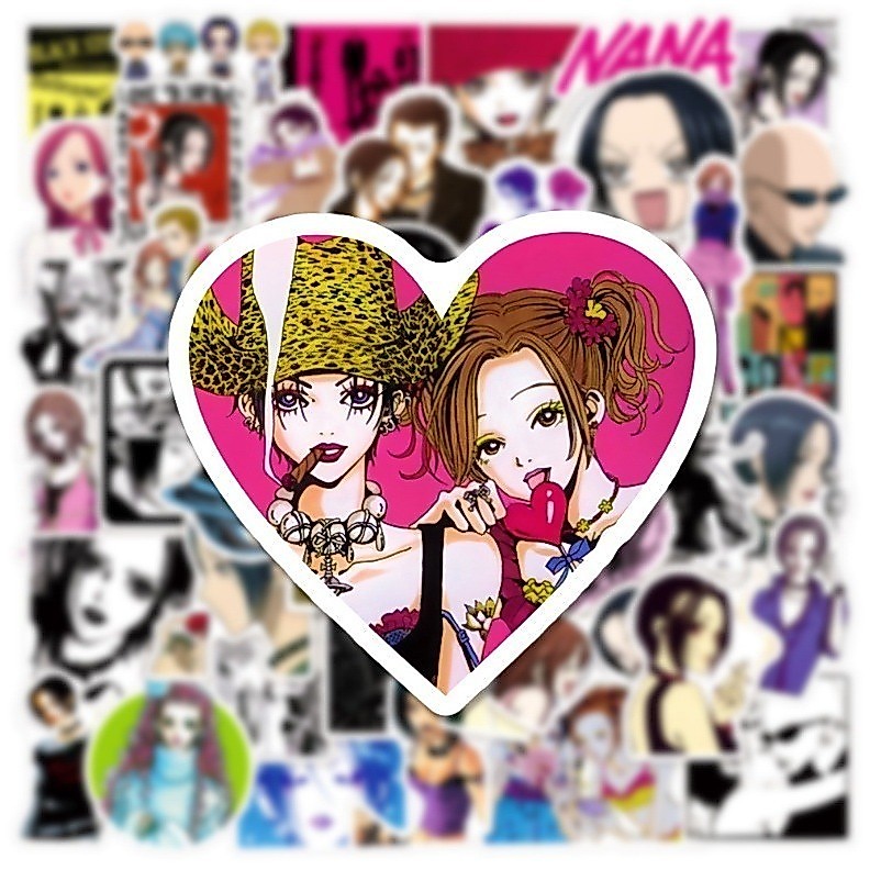 💥พร้อมส่ง💥JAPAN ANIME NANA sticker 50ชิ้น Manga series สติกเกอร์ กันน้ำรูปแบบที่แตกต่างกัน