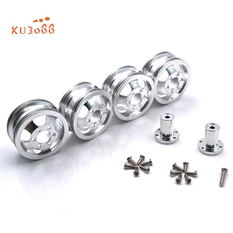 โลหะอัพเกรด Shock-Proof ล้อ Hub ขอบสําหรับ B1 B16 B24 B36 C14 C24 1/16 RC รถบรรทุกพร้อม