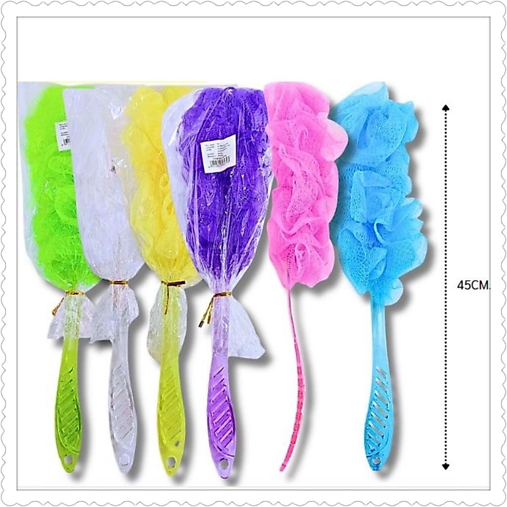 ใยถูตัวมีด้ามคละสีราคาต่อ 12 ชิ้น