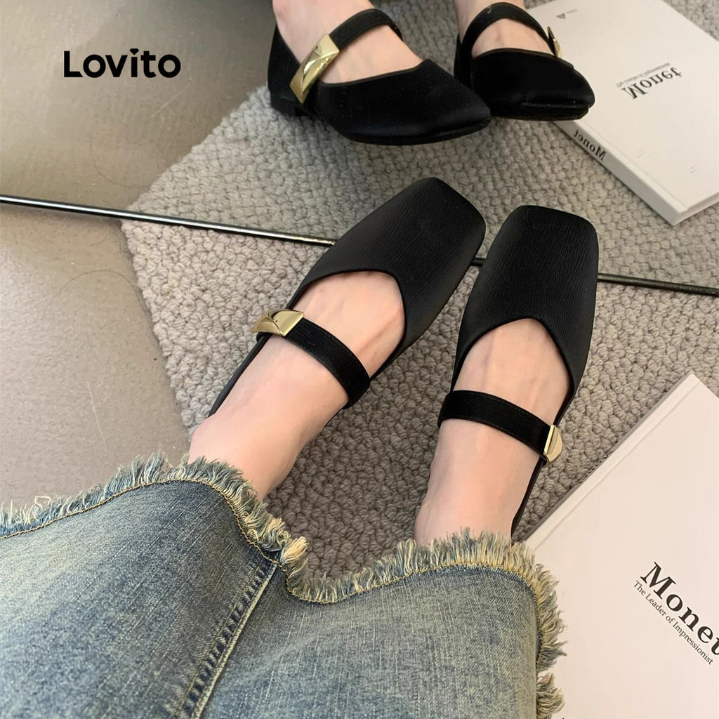 Lovito สง่างาม การออกแบบที่หรูหรา Mary Janes สําหรับผู้หญิง LFA103129