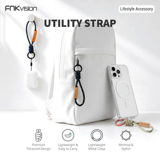 FNKvision Utility Strap สายคล้องมือถือสั้น เชือกพาราคอร์ดถัก พวงกุญแจ กระเป๋า กล้อง น้ำหนักเบา มีหลายสีให้เลือก