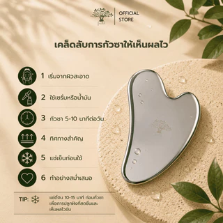 Forestal Stainless Steel Gua Sha กัวซา สแตนเลส ยกกระชับ ลดบวม นวดหน้า