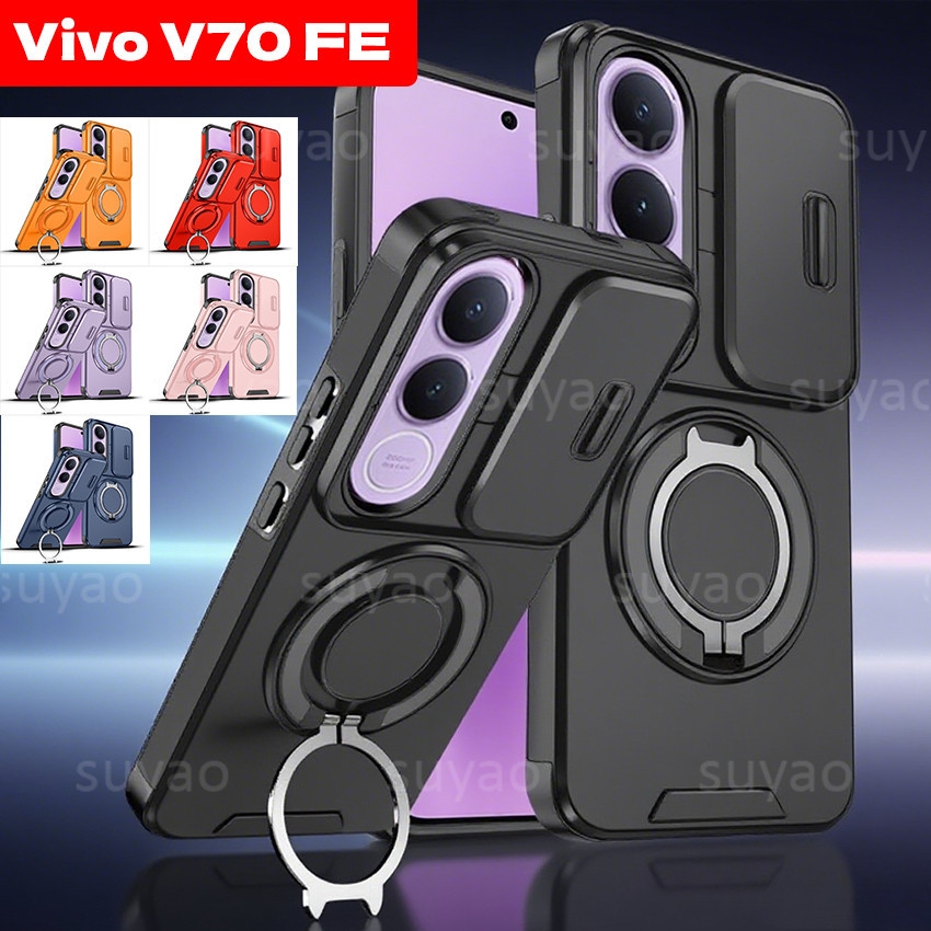 THAA เหมาะสําหรับ vivo V70 FE V70 FE 20 26 เคสโทรศัพท์เกราะแหวนวงเล็บเปลือก vivo V70 FE vivo V70 FE 