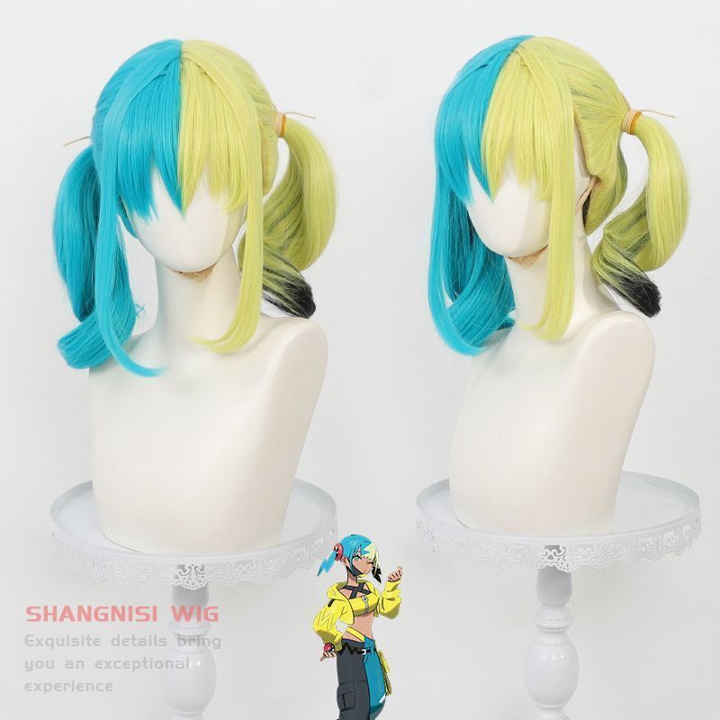 Pokémon Pokémon za Kanali คอสเพลย์วิกผมพิเศษ Tune 2 สีผม Tie หางม้า Hairy Head Top