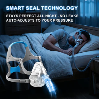 Full Face CPAP หน้ากากซิลิโคนจมูกนุ่ม CPAP หน้ากากเปลี่ยนชุดสําหรับ F20 พร้อมหมวกข้อศอก/หมุนและ CPAP หน้ากาก Liners