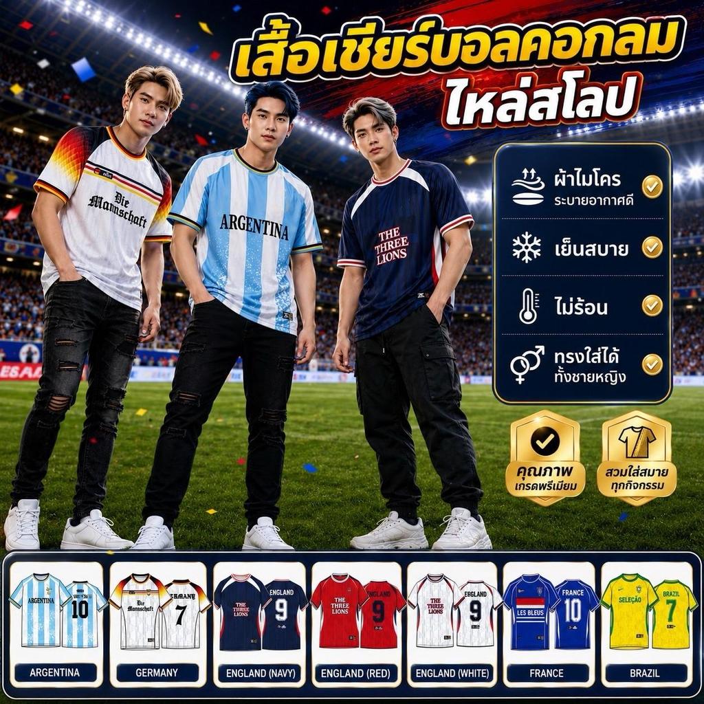ZUZA Champion Team เสื้อกีฬาคอมกลม แขนสั้น  "ศึกแชมป์ชนแชมป์" แฟชั่นฟุตบอล ผู้ชาย-ผู้หญิง เนื้อผ้าไมโครฯ ระบายอากาศได้ดี