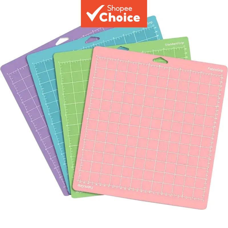 วงกลมเครื่องตัดกระดาษและมีดปากกา, 12 นิ้ว Cricut Pad ใช้งานร่วมกับ, กาวแผ่นตัด PVC 30x30 ซม. 2 แพ็คสําหรับ DIY Craft Precision ตัด