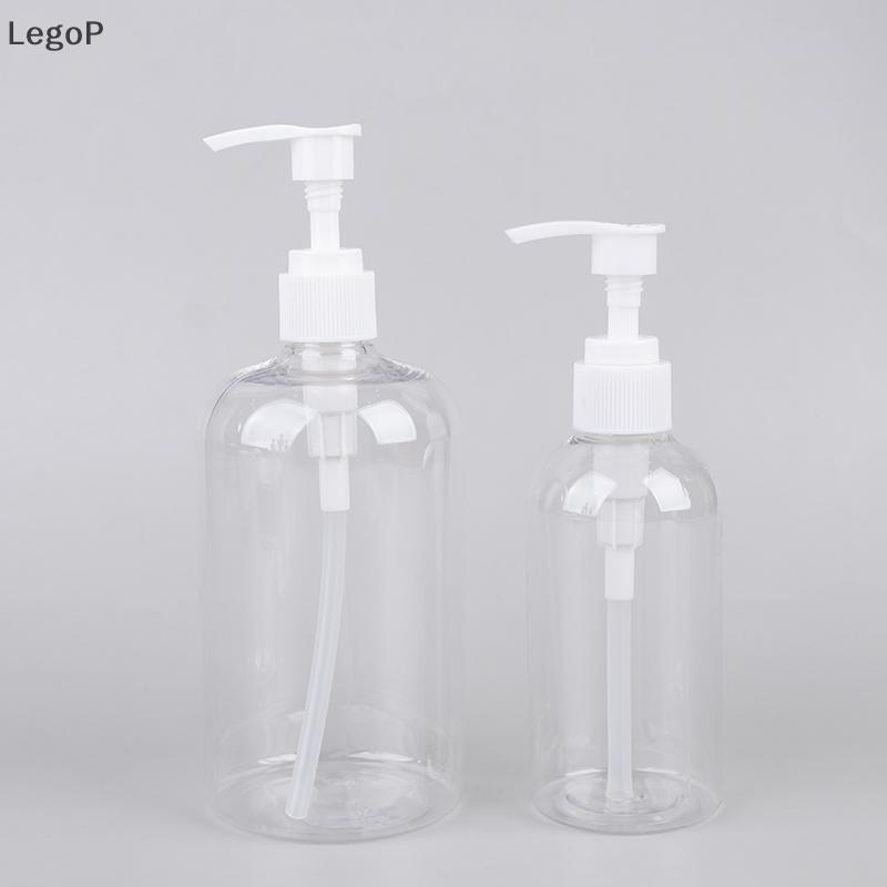 LegoP 200-500ml แบบพกพาปั๊มเปล่าขวดกระบอกแชมพูโลชั่นทนทานรีฟิลคอนเทนเนอร์สําหรับสบู่เหลว (TH)