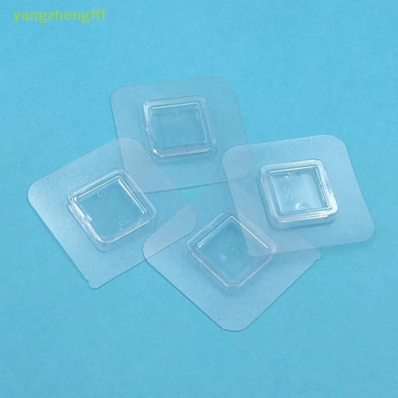 [yangzhengfff] 1 ชิ้น Wall Self กาว Hook โปร่งใสชั้นวางลวดสติ๊กเกอร์ติดผนังด้านข้าง Fixing Patch สําหรับห้องครัวห้องน้ํา Gadget [ใหม่]