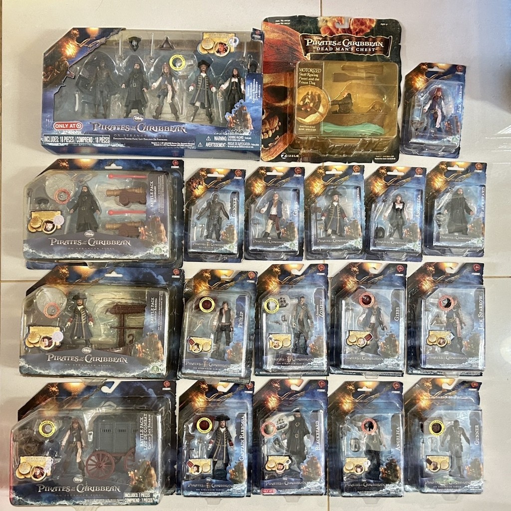 Inch Pirates of the Caribbean ตุ๊กตาข้อบกพร่อง 3.75 Pack Pirates of the Caribbean Captain Jack