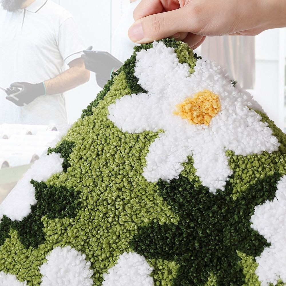 พรมปูพื้นห้องน้ำ คอสซี่ ลายดอกไม้ ขนาด 30x50cm นุ่มทนทาน สไตล์ทันสมัยเรียบง่าย - รูปที่ 5