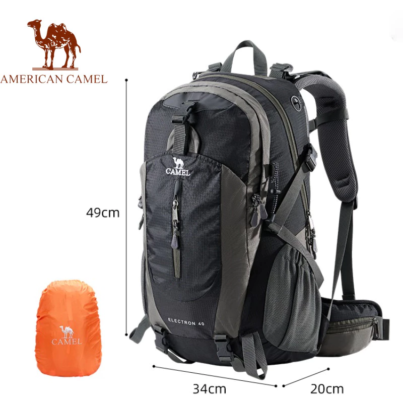 AMERICAN CAMEL กระเป๋าปีนเขา กระเป๋าเป้สะพายหลังเดินป่า กระเป๋ากีฬามืออาชีพน้ําหนักเบา