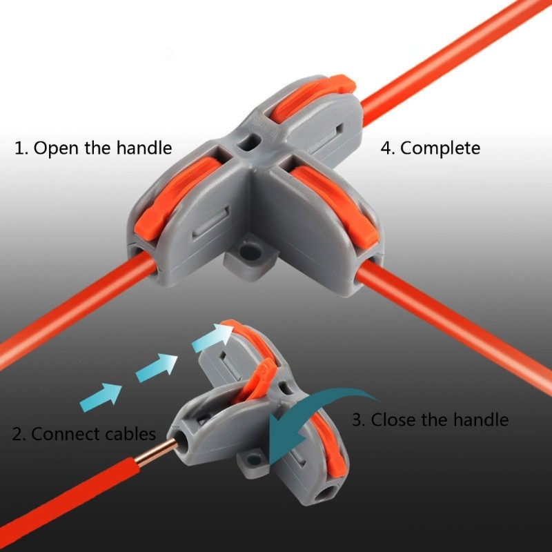 XU Universal Compact Push-in Conductor Terminal Block Quick Wire Connector ฉนวนสายไฟ Led Light Conec