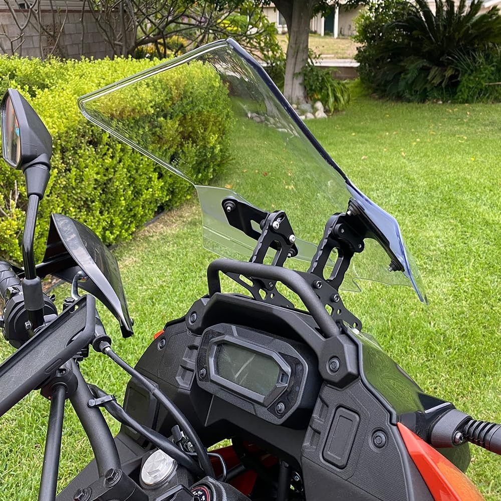 รถจักรยานยนต์ปรับกระจก Risers Lifting Rising Bracket กระจกสนับสนุนสําหรับ Kawasaki KLR 650 KLR650 2022-2024 ราคา ถูกที่สุด ดีลบีเคเค แกลเลอรีภาพที่ 3