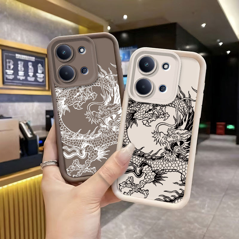 สําหรับRedmi 15C 14C 13Cเคสโทรศัพท์สําหรับRedmi15C 15 C 4G 6.9 "2025 Dragon Totemรูปแบบซิลิโคนอ่อนนุ่มกันกระแทกป้องกัน