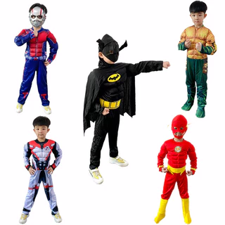 เครื่องแต่งกาย Halloween Avengers สำหรับเด็ก พร้อมเสื้อผ้าของตัวละครยอดนิยม
