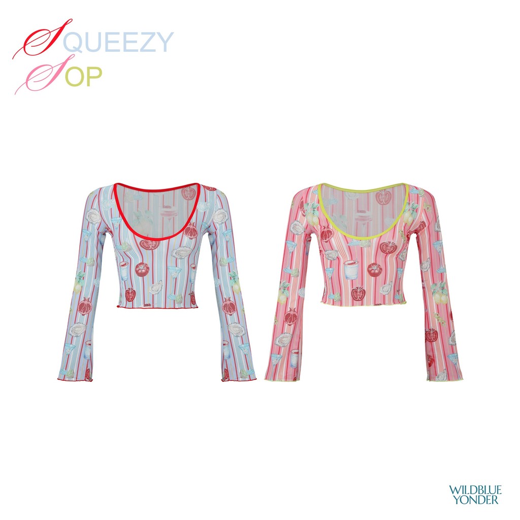 Wildblueyonder- Squeezy Top เสื้อแขนยาว