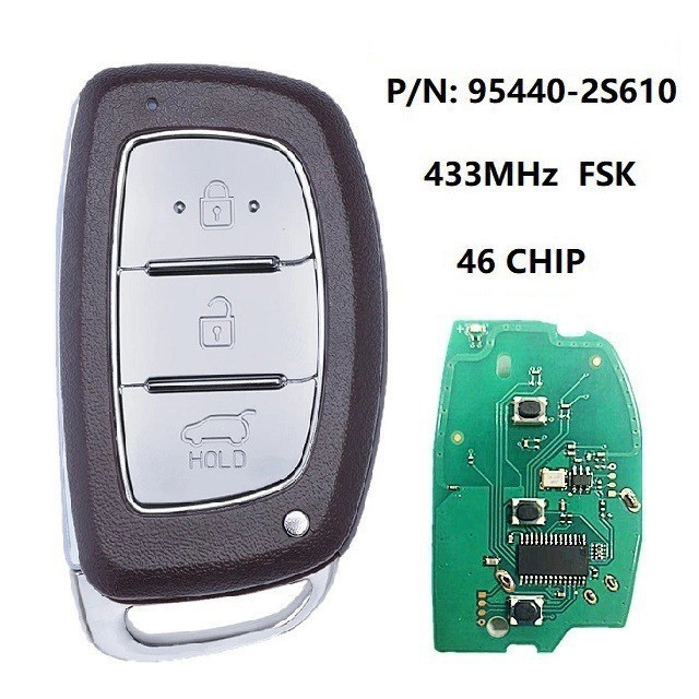 เหมาะสําหรับ Hyundai IX25 สมาร์ทการ์ด C9100/C9001 8A 433 เก่าใหม่ Hyundai IX25 รีโมทคอนโทรล Key