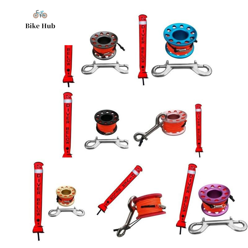 หลอดทุ่นดําน้ํา SMB พร้อม Dive Reel Spool Gear หลากสี