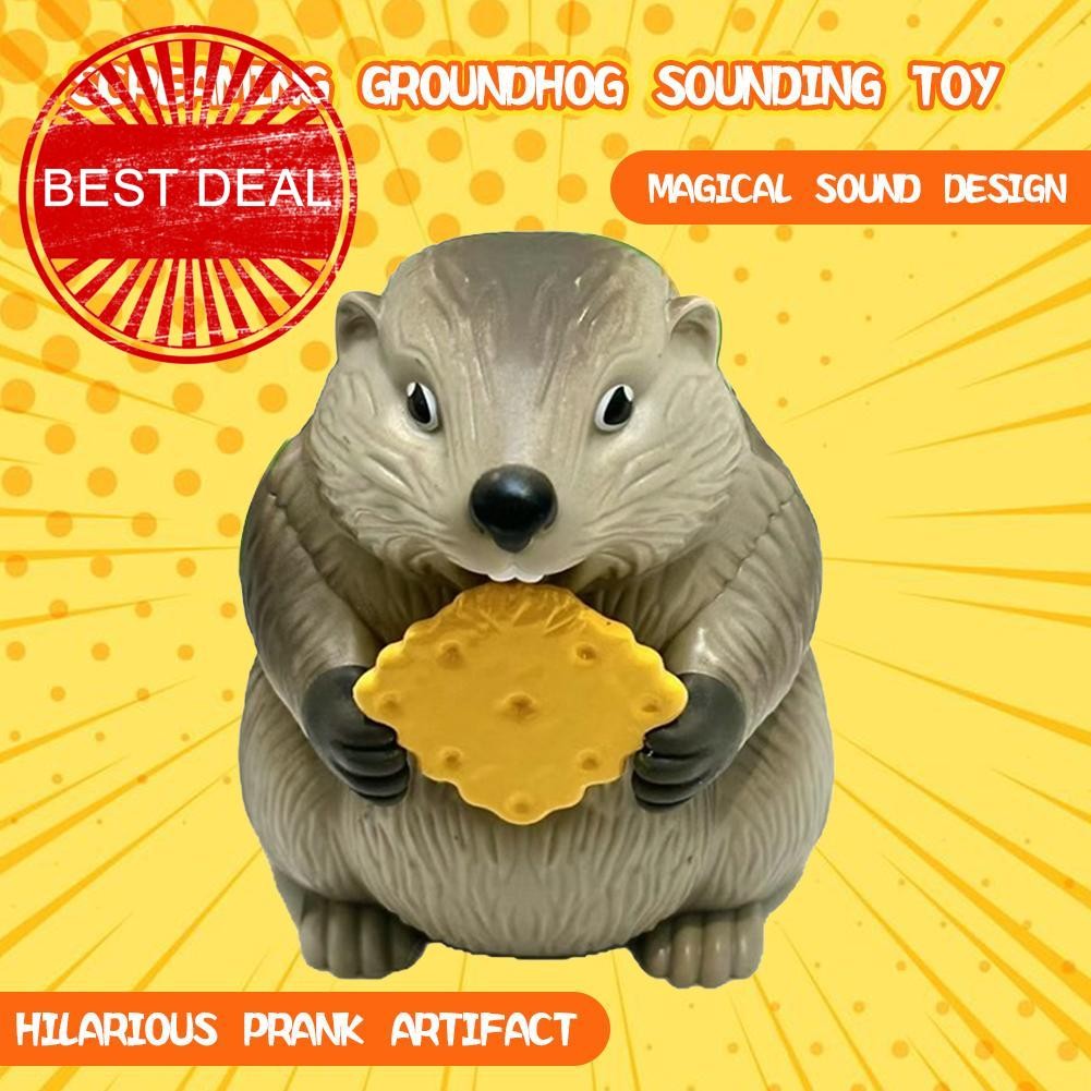 กรีดร้อง Groundhog บทคัดย่อเสียงของเล่นอุปกรณ์ต่อพ่วง Cod ตลกคว้าของเล่น Sounds Spoof คุกกี้ O9n2