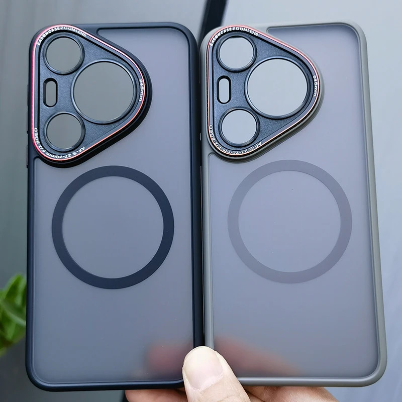 Magnetic Wireless Charger Case สําหรับ Huawei Pura 80 70 Pro + Plus 80 Ultra Wireless Charging ฝาหลั