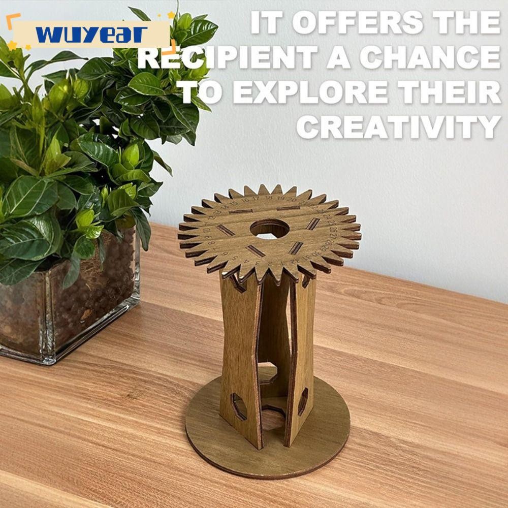 WUYEAR Kumihimo Marudai Disk, ไม้แนวตั้งมือเชือก Braiding Disk, Handmade DIY เชือกถักเครื่องมือไม้