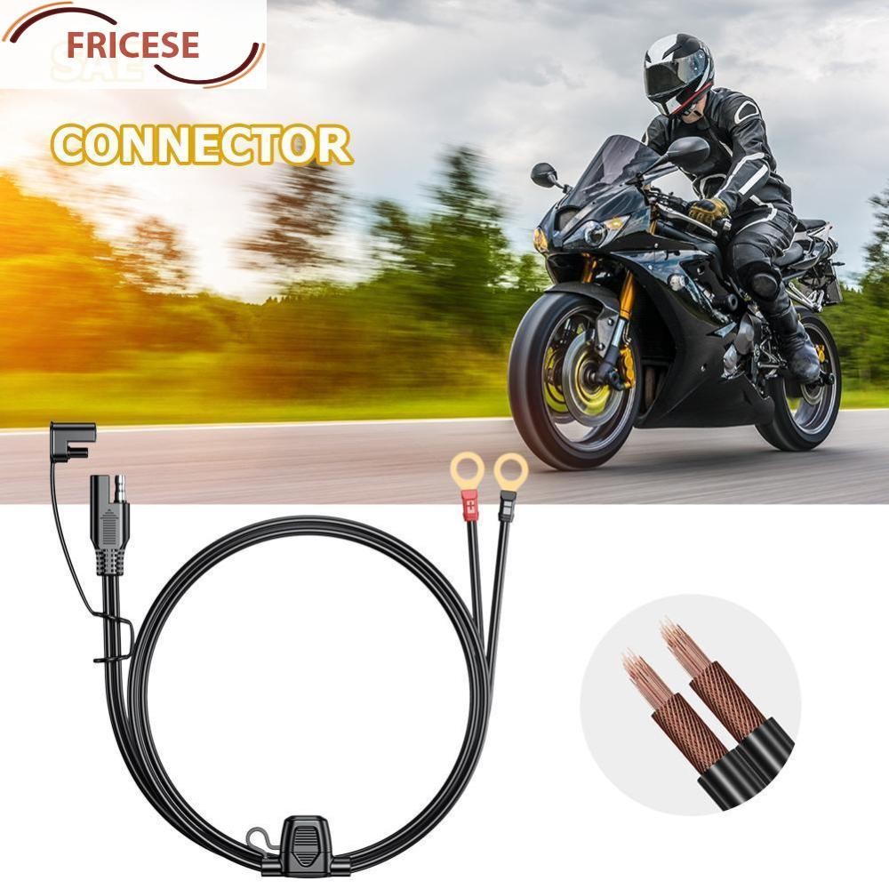 12-24V Ring Terminal SAE To Ring Connectors สายไฟ 2FT 6FT 18AWG O Connector เครื่องชาร์จแบตเตอรี่สาย