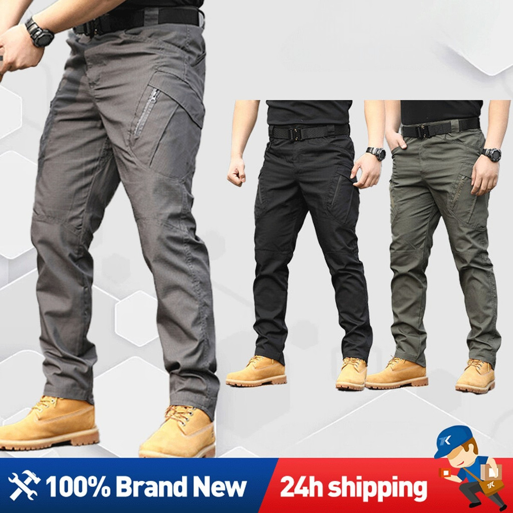 IX9 กางเกงยุทธวิธี ผู้ชาย กลางแจ้ง ยุทธวิธี ทหาร น้ําหนักเบา ลําลอง กางเกงคาร์โก้ COD IX9 Tactacl Pa