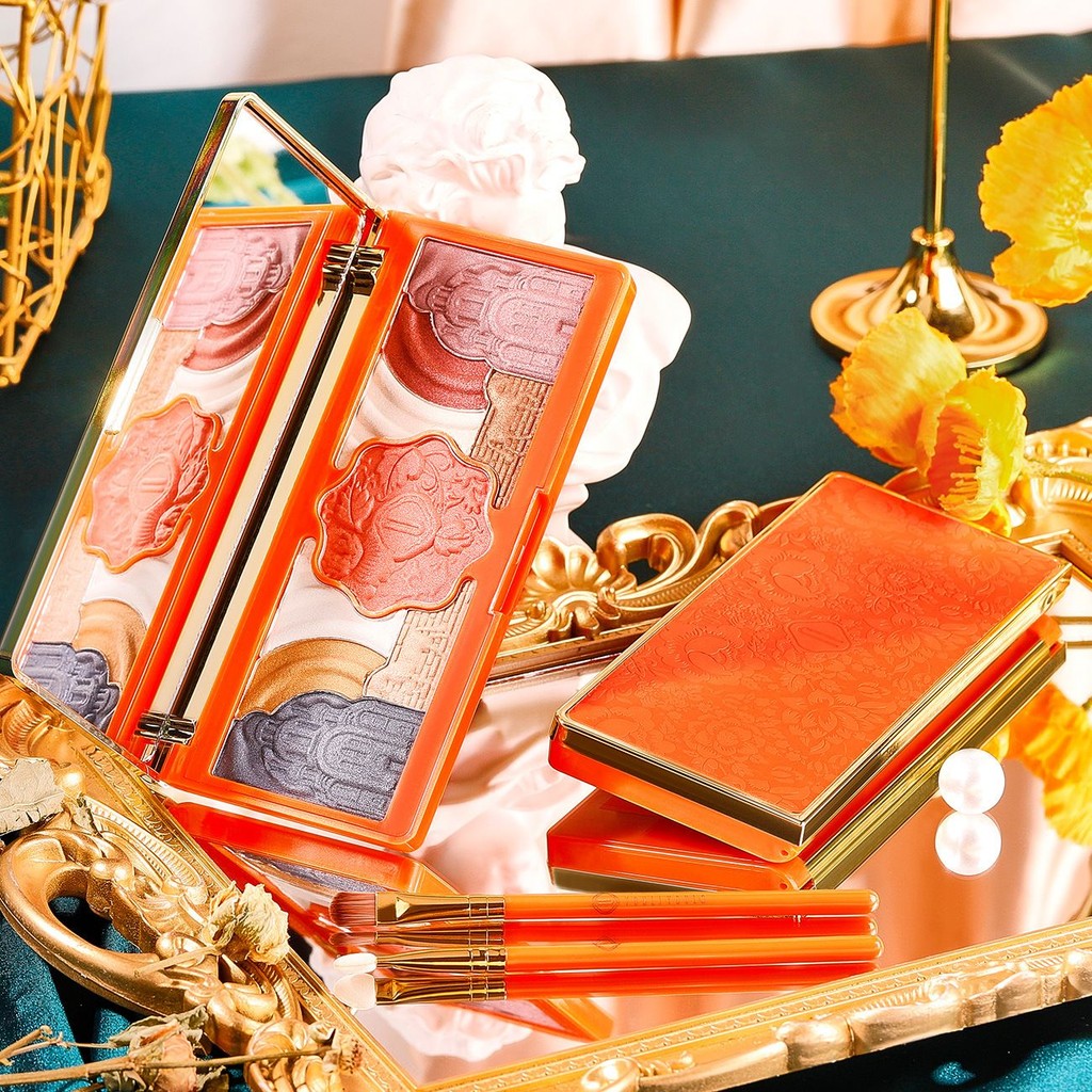 Light Mist Velvet Nine-Color Eyeshadow Palette Matte Nude Makeup Blush Contouring Delicate Non-Flyin