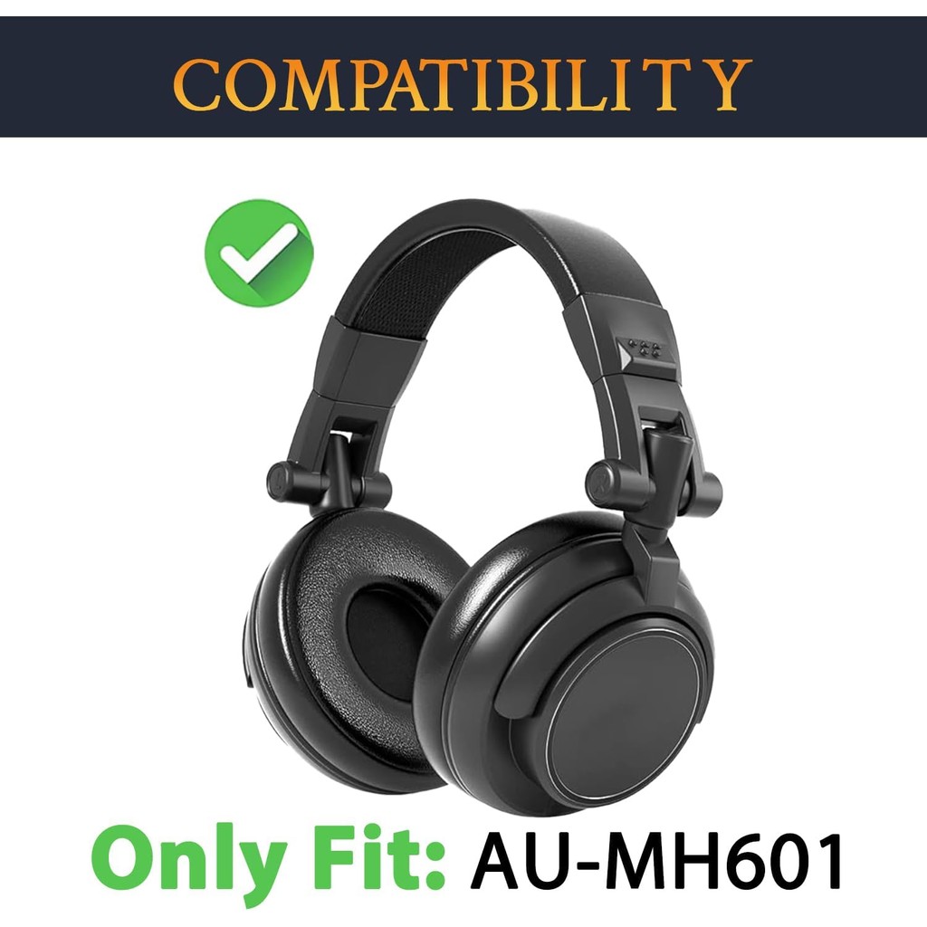 SOULWIT แผ่นรองหูฟังสําหรับ MAONO AU-MH601 หูฟัง, แผ่นรองหูฟังเบาะผ้าตาข่ายทนทาน, โฟมแยกเสียงรบกวน -