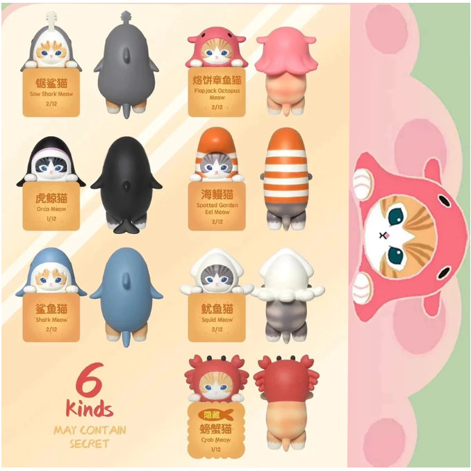 [ของแท้] Sonny Angel Mofusand Hippers Series Mini Figure Gift Cat Doll