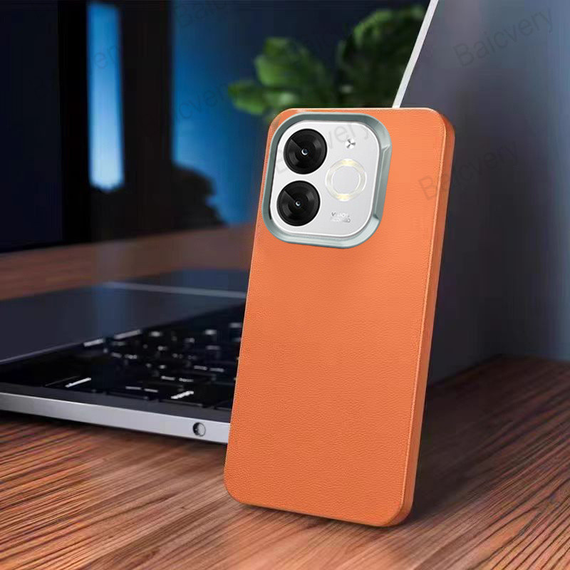 สําหรับRealme Note 70 4G / 70T RMX5313 หนังสีทึบฝาหลังเกราะป้องกัน - รูปที่ 4