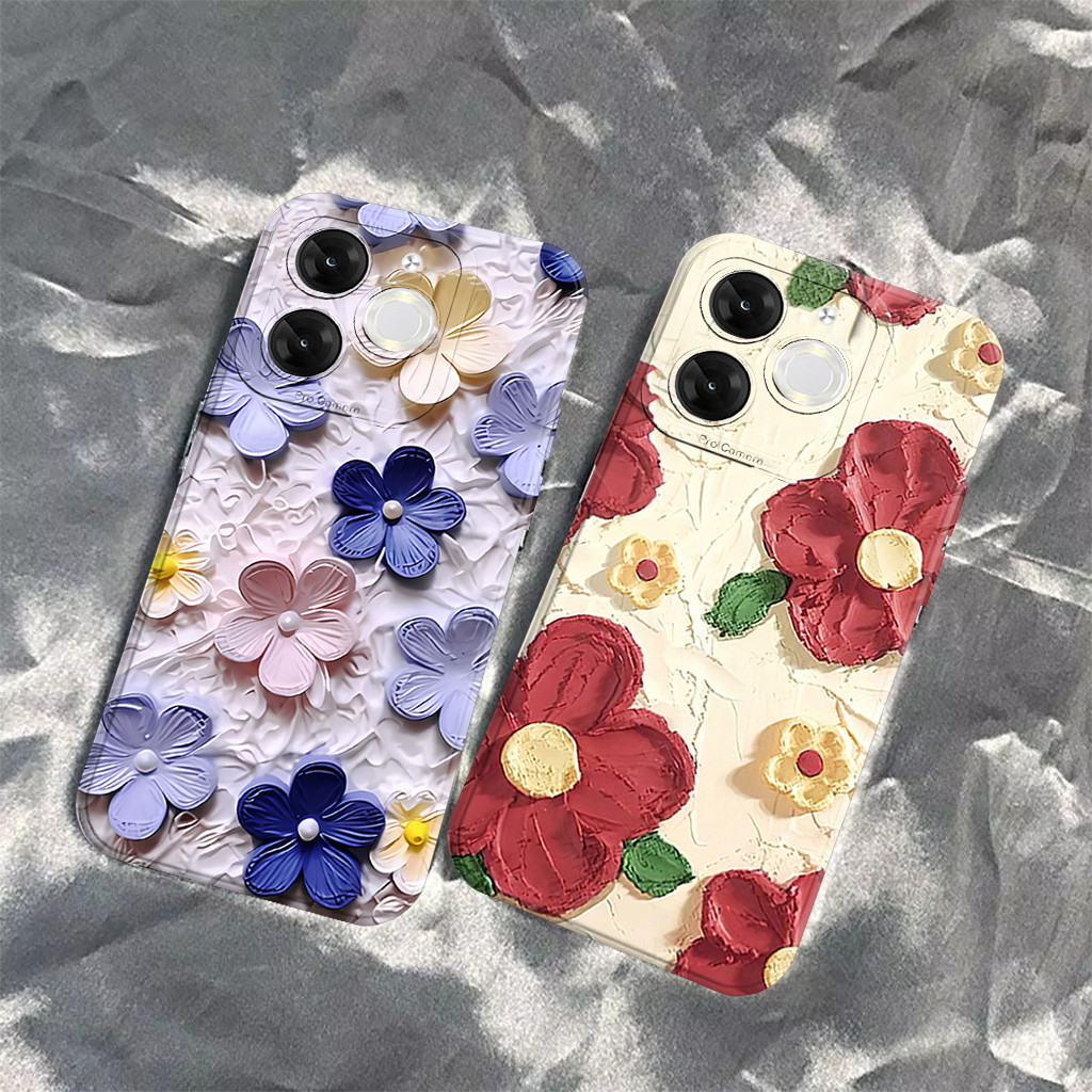 Itel A80 4g 2024 / A50 A70 A60 A60s s23 Plus s23 p40 p55 4g p55 5g - Softcase - Motif M4rble K3ren -