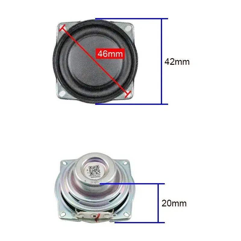 2 ชิ้นสําหรับลําโพงเพลง JBL GO 2 ซ่อม 1.5 นิ้ว 42 มม