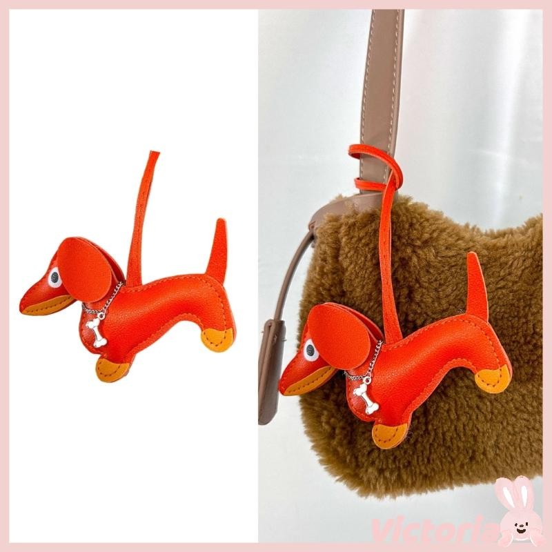 VIC Charming Sausage Dog พวงกุญแจพวงกุญแจจี้เหมาะสําหรับคนรักสัตว์
