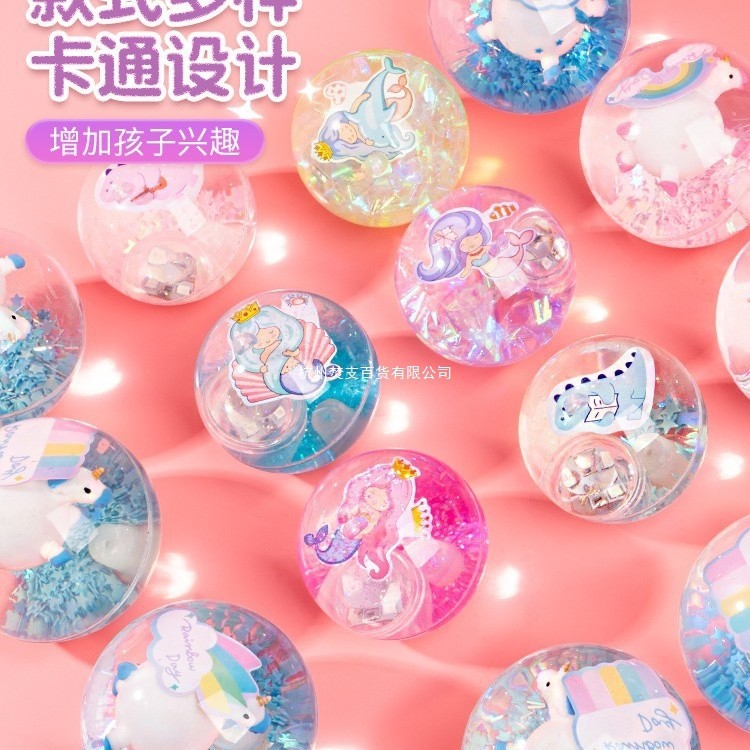 Bouncy Ball เด็กขนาดใหญ่ Luminous Bounce Ball ชายหญิง Bounce คริสตัลเรืองแสงกระพริบ Bounce Ball ของเ