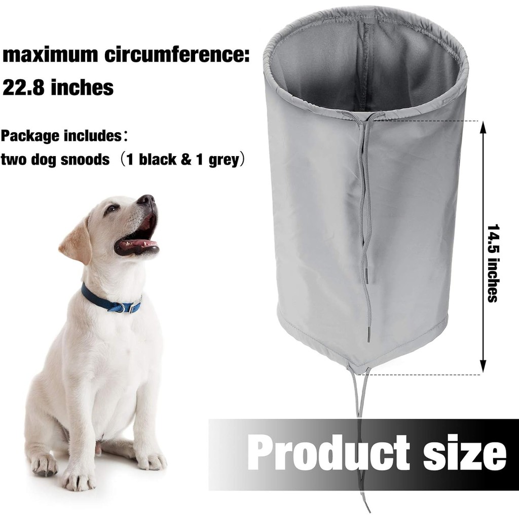 2 ชิ้นกันน้ําสุนัข Snood สุนัขคอและหูอุ่นสะท้อนแสงสุนัขคอหูผ้าพันคอสุนัข Snood แถบคาดศีรษะสุนัข Scuf