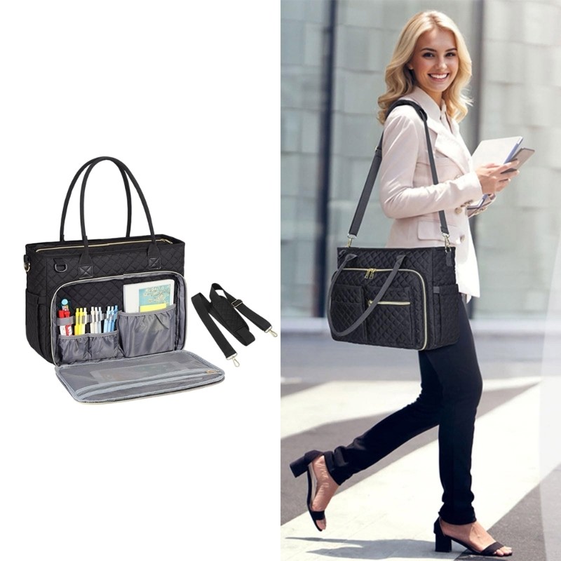 GOOD Large Teacher Toted Bag Computer Messenger Shoulder Bag Laptop Toted Bag