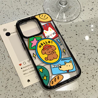 Hard Acrylic Case เคส for iPhone 18Pro 17 11 16 13 15 14 12 Pro Max เคสไอโฟน11 เคสโทรศัพท์มือถือกันกระแทกป้องกันสีเหลือง