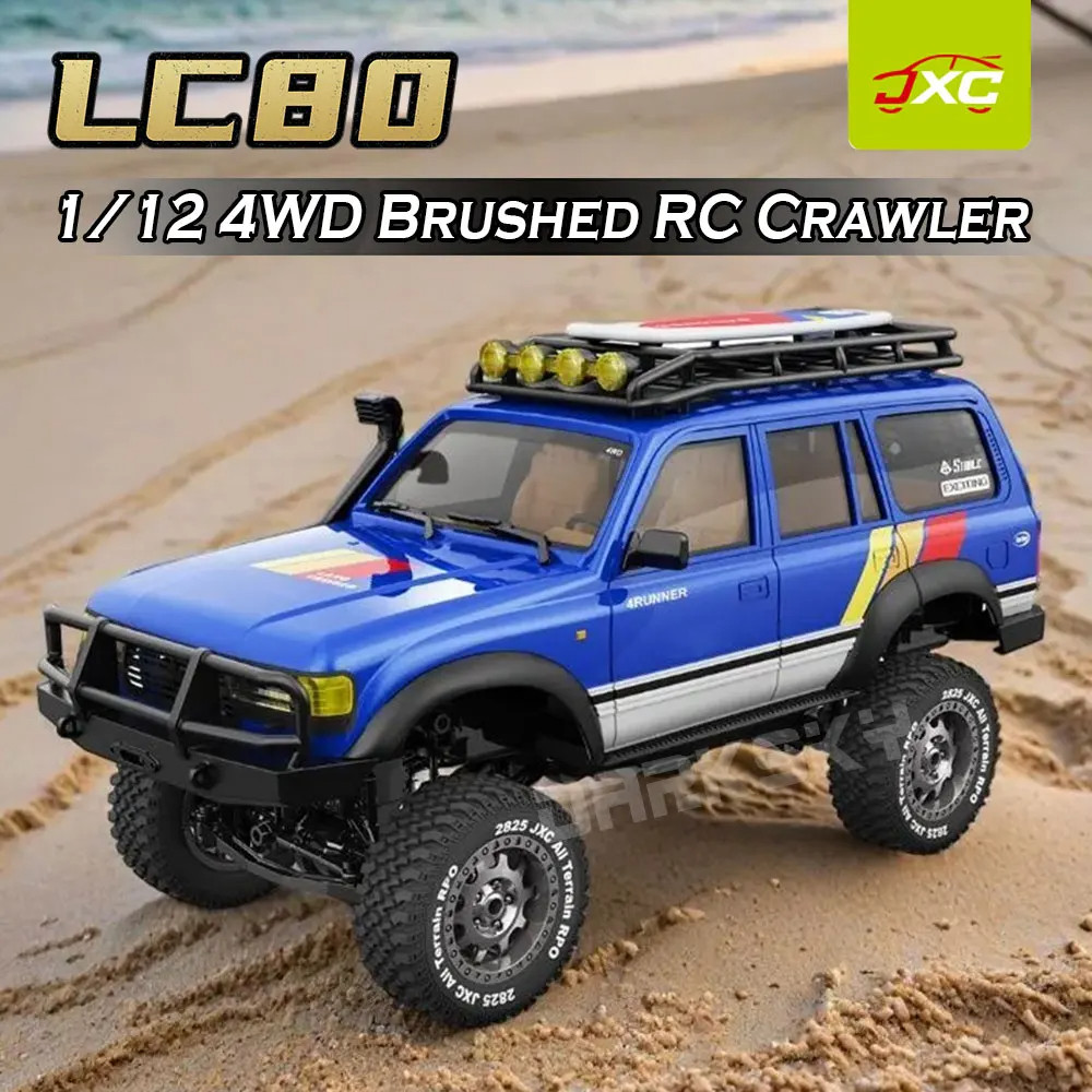 JXC LC80 4WD Brushed RC Rock Crawler 2.4GHz RTR 1/12 รีโมทคอนโทรลไฟฟ้ารุ่นรถยนต์ผู้ใหญ่ของเล่นเด็ก