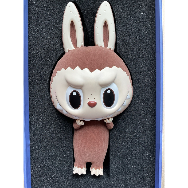 ใหม่ SOLD OUT PTS LIMITED ZIMOMO FUZZY ORIGINAL BROWN LABUBU POPMART KAZING LUNG