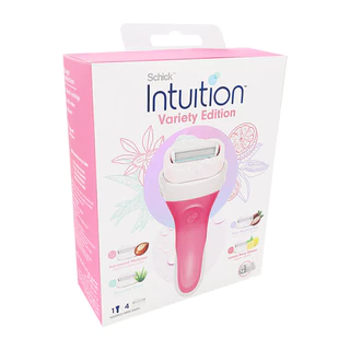 Schick ชิค อินทูอิชั่น วาไรตี้ อิดิชั่น ด้ามมีดโกน 1 ด้าม+ใบมีดโกน 4 ชิ้น