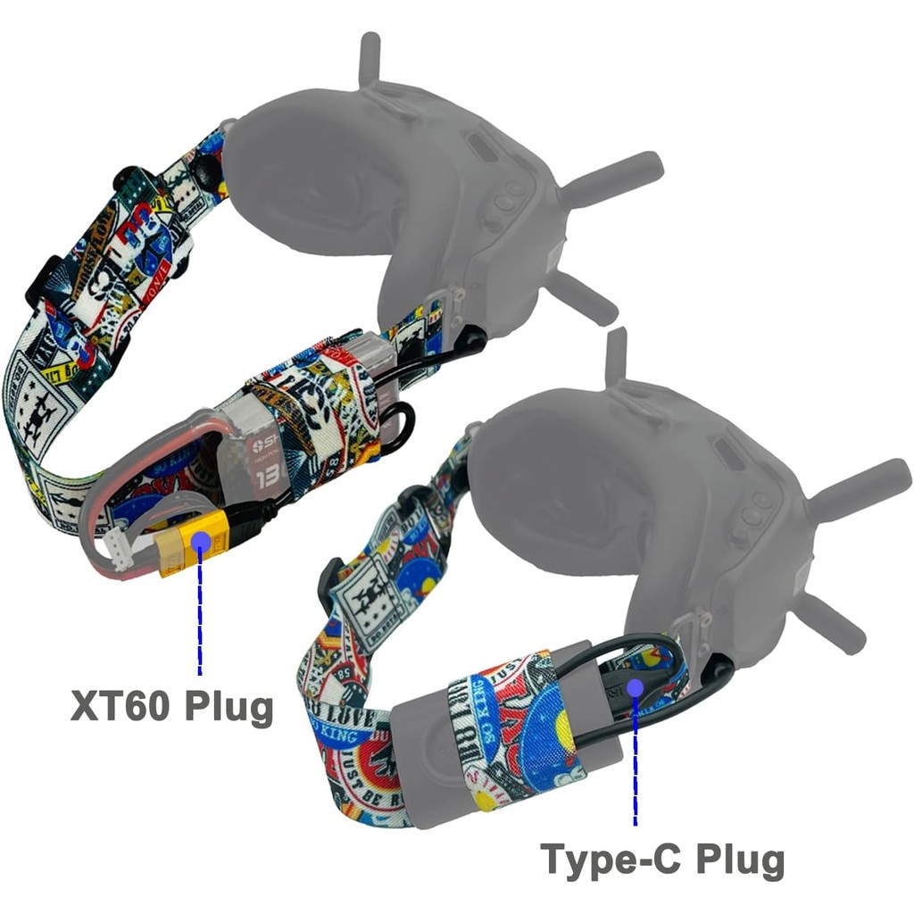 สายไฟ XT60 ปลั๊กชายสําหรับ DJI FPV Goggles V2 Lipo แบตเตอรี่, ประเภท C สายไฟสําหรับ DJI FPV Goggles 
