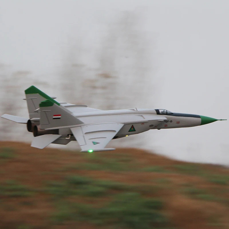 [NEW] 6 Ch Flyfans Iraqi Mig-25 Foxbat Twin 64mm Rc Edf Jet Kit Model Plane