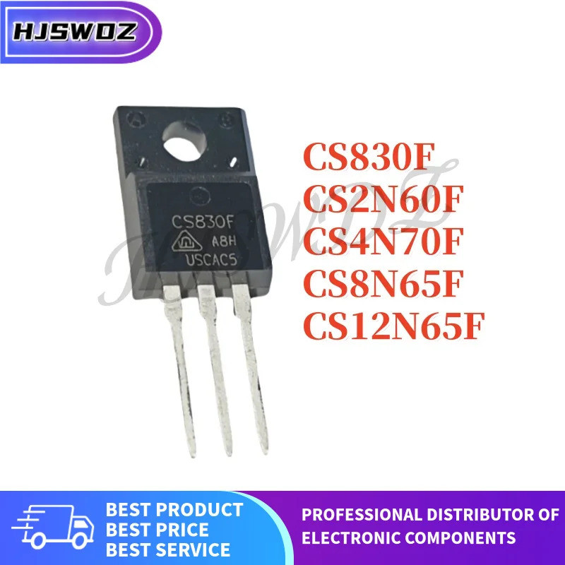 1-5PCS CS12N65F CS2N60F CS4N70F CS8N65F CS830F TO-220F Field Effect ทรานซิสเตอร์