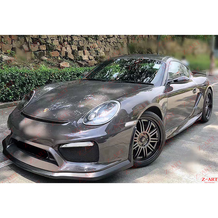 เหมาะสําหรับ Porsche Cayman Boxster 987 ดัดแปลงอัพเกรด GT4 รอบทิศทางกันชนหน้ากันชนหลังรอบทิศทางขนาดใ